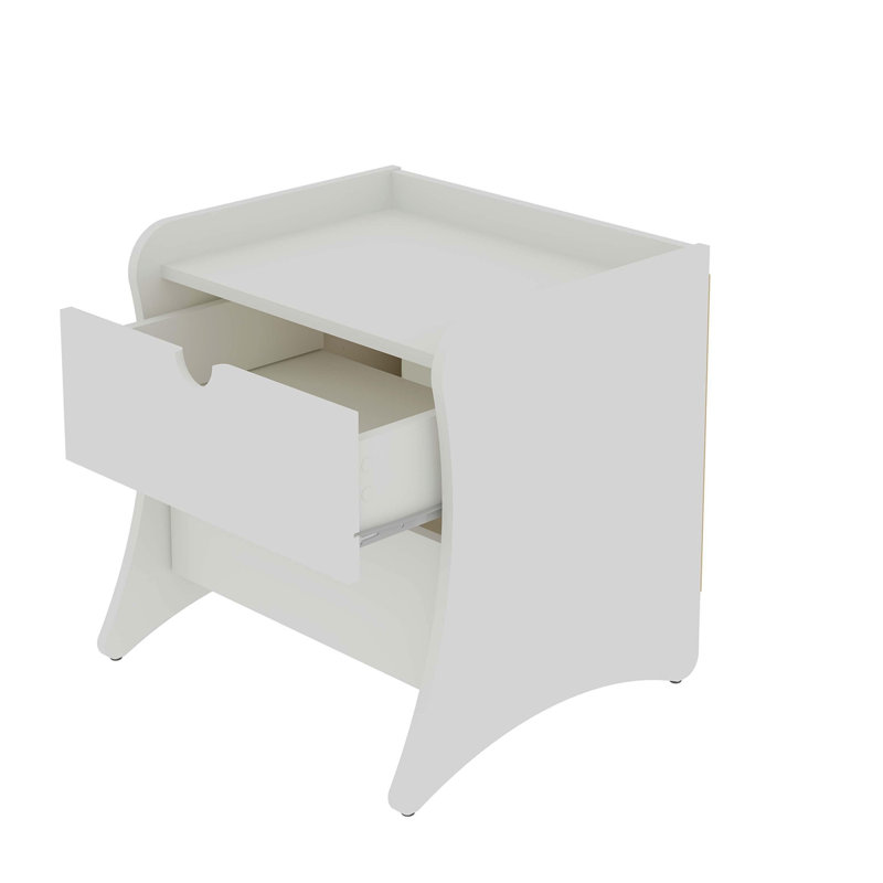 Coney 20" Nightstand  (2-Drawer), White