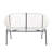 CONDESSA OUTDOOR PATIO WHITE WICKER LOVESEAT-1508110833