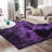Grape Purple Faux Sheepskin Fur Fluffy Shag Area Rug-2141588846