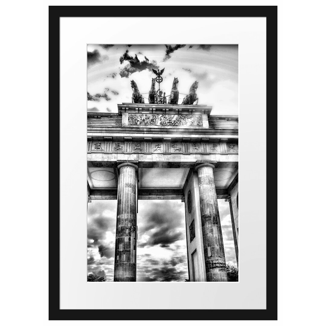 Gerahmtes Poster Brandenburger Tor Berlin