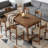 Rectangular Dining Table With Drawer & Solid Wood Legs  (Not Including Chair)