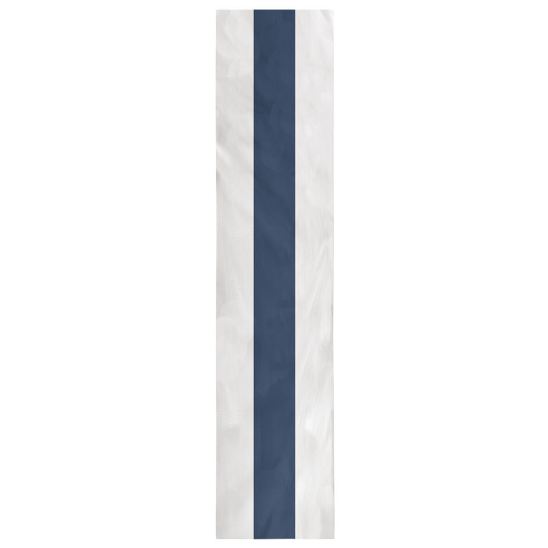 New Orleans Football Stripes Table Runner, 72" x 16", Polyester, Dallas Football Stripes White/Navy
