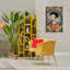 Cadre flottant à bordure florale avec portrait de femme, design par The Dutch Lady-448656073-448656072