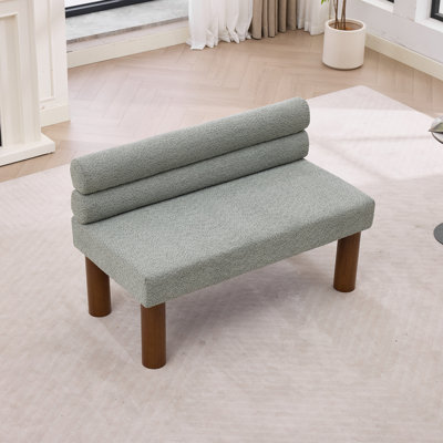 Boucle Upholstered Bench