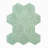 Amalfi 9x8 in. Mint Green with Copper flecks Glossy Shell, Terrazzo Hexagon Wall and Floor Tile (1.8 sq ft/case, 5-Pack)-123155126