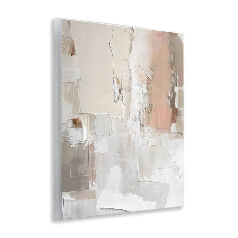Plaque murale abstraite Blush & Neutrals, design par Riley B