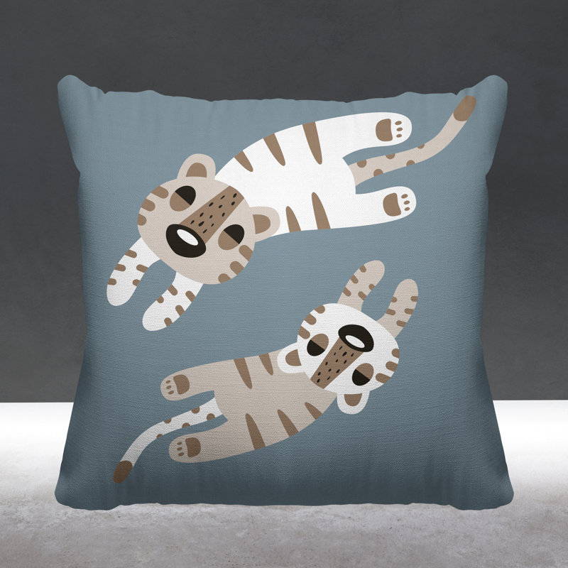 Coussin Jiba, L 15 po x H 15 po, Gris