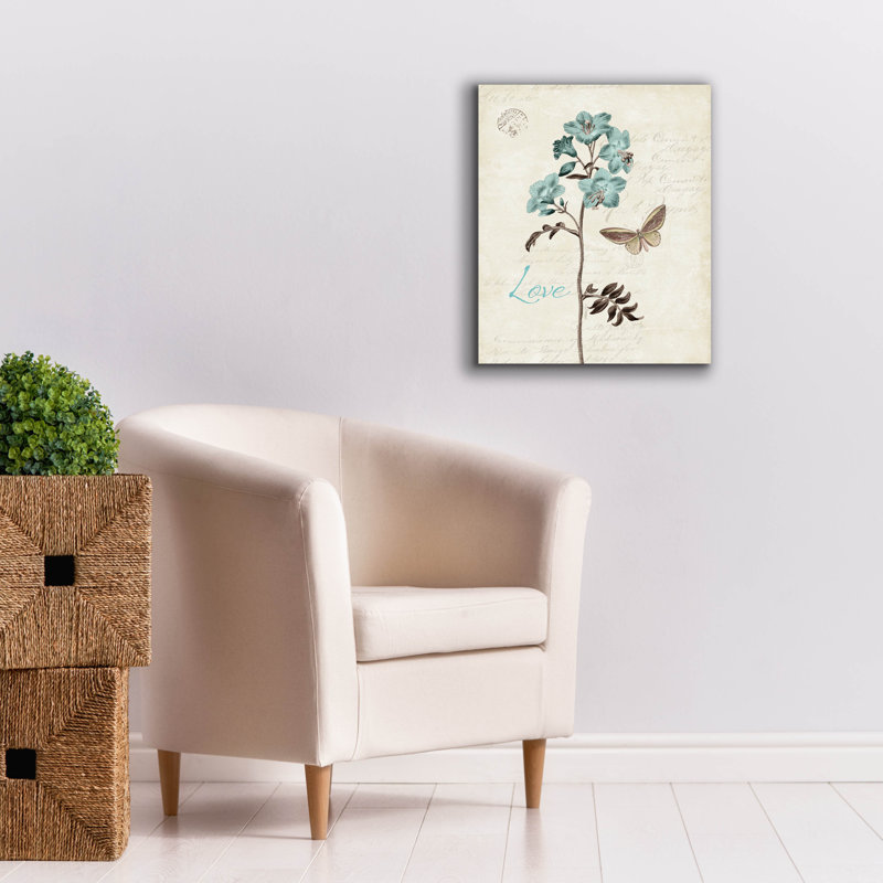 «Slated Blue 1» par Katie pertiet, art mural sur toile, 20 po x 24 po