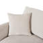 Canapé modulaire en chenille 3 pièces en U de 107 po avec méridienne courbée et 3 coussins décoratifs U_Style - parfait pour les salons