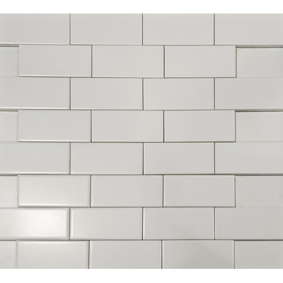 Matte White 3"x 6" Subway Tile