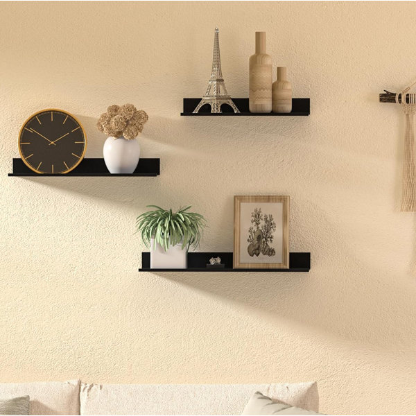 Latitude Run® Stepfon 3 Piece Aluminum Floating Shelf | Wayfair