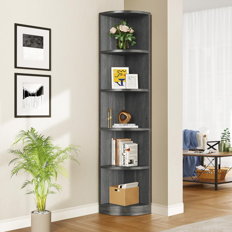 180cm H x 11.7cm W Corner Bookcase