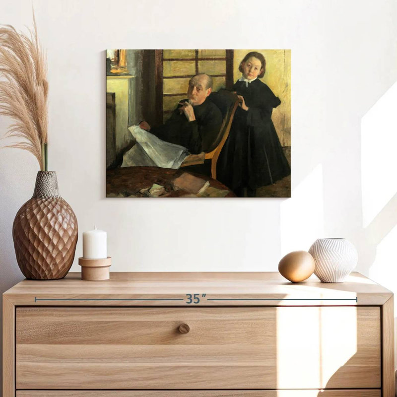 Henri Degas et la nièce Lucie Degas, H 16 po x l 20 po
