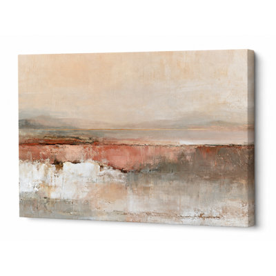 Blush Gray Abstract Horizon Wrapped Ingwer