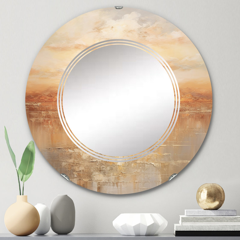 Statenline - Miroir mural rond, 24 po x 24 po