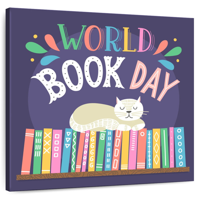 Cat's World Book Day, 10" H x 10" W