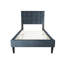 Lit simple - tête ajustable, fabrication à 12 lattes, lin, système de soutien robuste pour chambre à coucher, capitonnage, tête de lit, tissu de lin, capitonnage hypnotisant