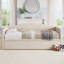 Lit de jour avec couchette extensible, lit de jour rembourré pour chambre d'amis-2044838409