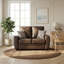 Causeuse moderne en tissu 58,3 po avec coussin-1201270830