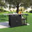 Outdoor Rolling Bar Cart Kitchen Island With Storage And Foldable Side Table