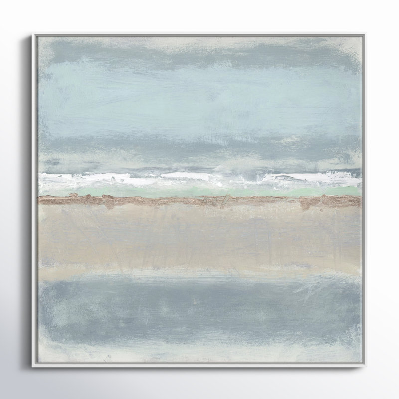 Serenity 2 - Painting Print on Canvas by Filippo Ioco, 45" H x 45" W x 2" D, White