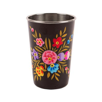 Carbon Pansy Mug