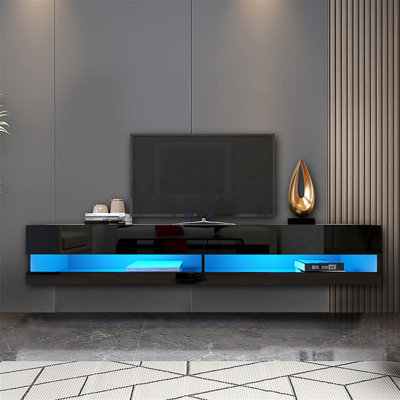 Dantley Floating 70 inch TV Stand, Media Console with LEDs -  Ivy Bronx, 249EACB44AE348CCBCE4260B7147DAC4