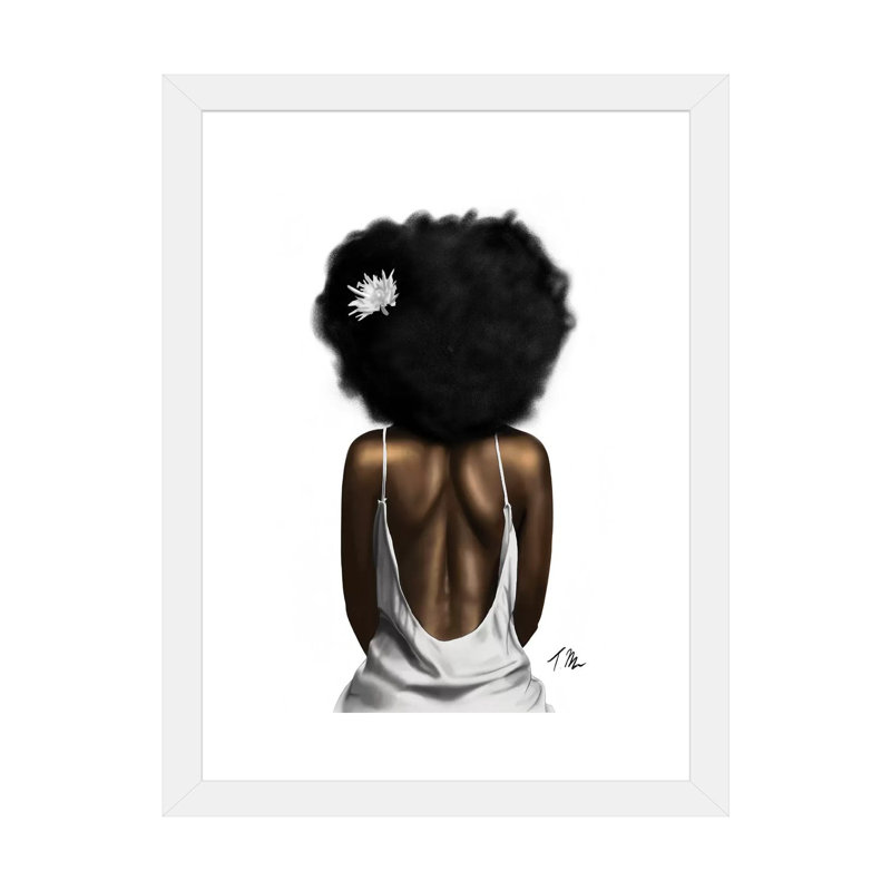 Glow (Color Pop) par Tafari Mills - impression d'art graphique, Blanc, H 24 po x l 16 po x P 1 po, Papier encadré blanc