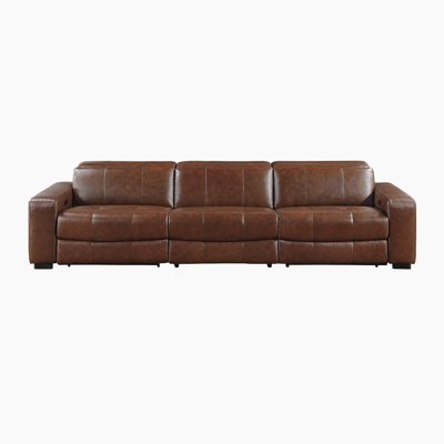 Rossi 126" Genuine Leather Modular Sofa