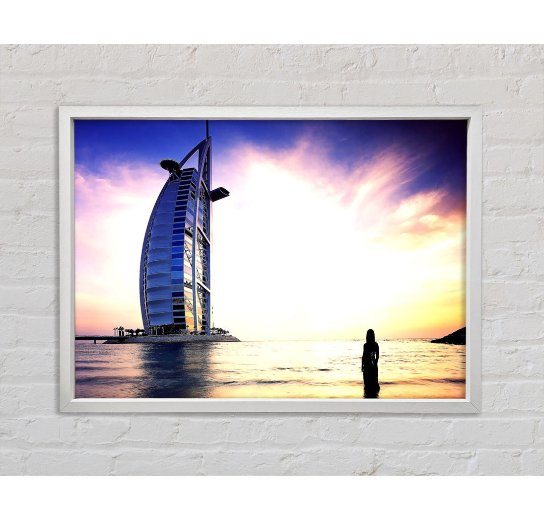 Burj Al Arab Dubai - Einzelner Bilderrahmen Kunstdrucke auf Leinwand