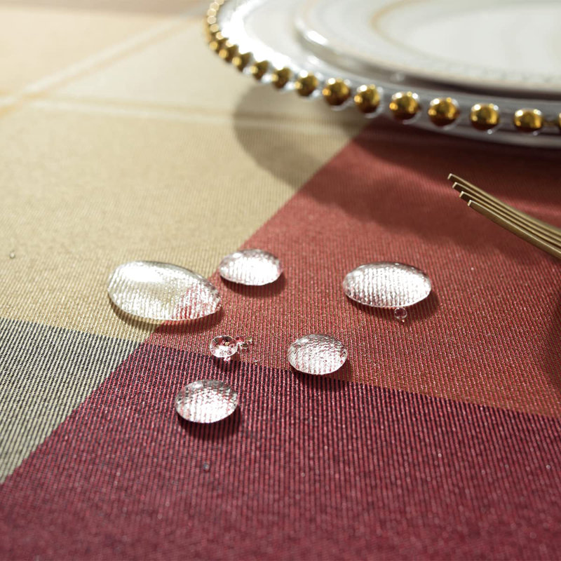 Rectangle Tablecloth 52 X 70 Inch Checkered Table Cloths Spillproof Anti-Shrink Soft And Wrinkle Resistant Decorative Fabric Table Cover(Rectangle/Oblong,Red)