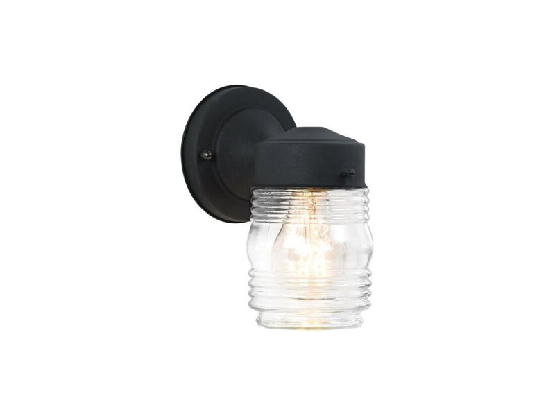 5FC597FA49EA4D13B378D22043CE0B9C Lanterne extérieure Signature de 8 po à 1 lumière (noire), Noir