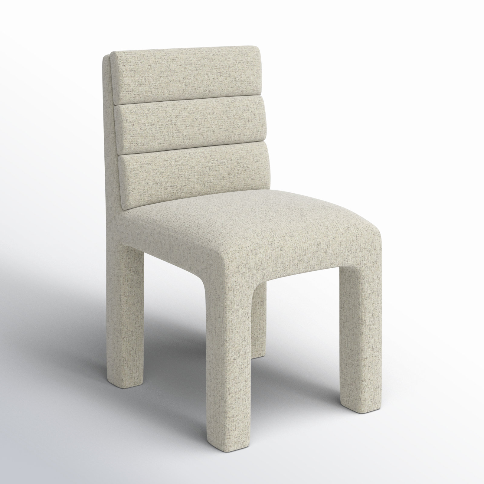 Shepha Tufted Side Chair, Taupe Chenille