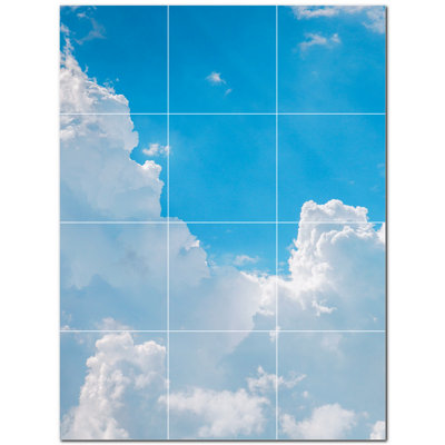 Carreau de céramique décorative 12,75 po x 17 po PT500379: 4,25 po x 4,25 po (ensemble de 12)