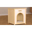 21" Lumicedar Fsc Solid Wood Cream Yellow Flat Roof Pet House