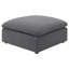 Repose-pieds carré gris anthracite Greeley