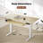 Electric Height Adjustable Standing Desk with 4 Memory Presets and Keyboard Tray-473560493-473560488