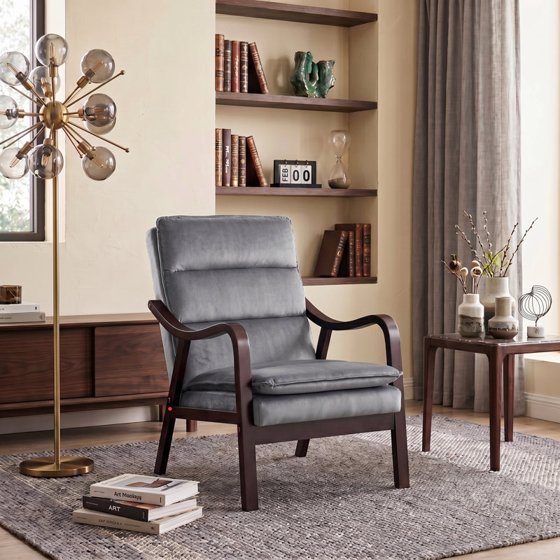 Fauteuil de style médiéval moderne, Gris