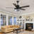 Eustolio 52'' DIY Shade Reversible Caged Ceiling Fan with Dimmable LED Light and Remote-1423393915