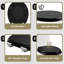 Toilet Seat, Soft-Close Toilet Lid, With Quick Release Function For Easy Cleaning, Easy Assembly, Mdf, Matte Black