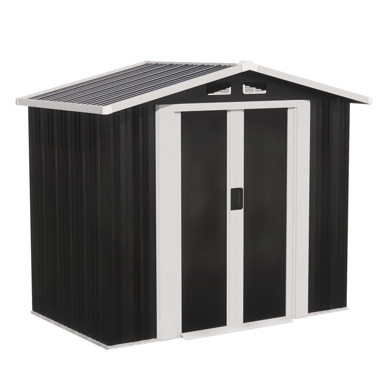  6 ft. W x 4 ft. D Stainless Steel Storage Shed