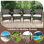 Maxcine Metal Outdoor Dining Armchair with Cushions