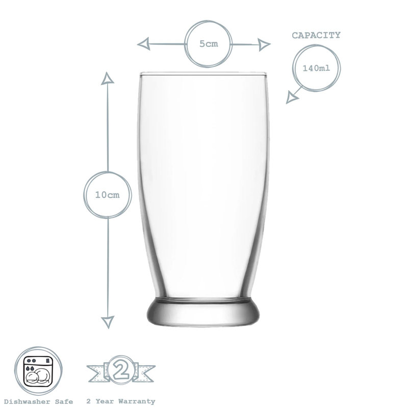 140ml Drinking Glass, 12