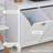 Dual Tilt out Laundry Hamper Cabinet, Bathroom Storage Cabinet with 2-Compartment Hamper, Modern  Floor Cabinet for Washroom,-1928649402