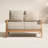 Summerton 54.25" Wide Outdoor Teak Loveseat with Cushions-2126330738-2067068920