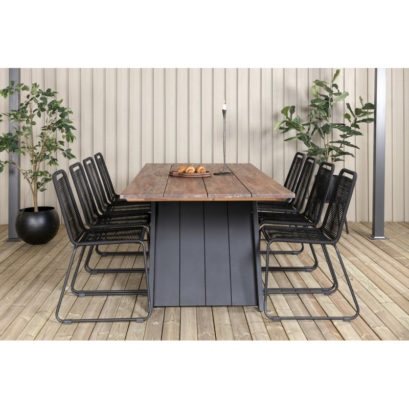 Stonington 8 - Person Dining Set, Black