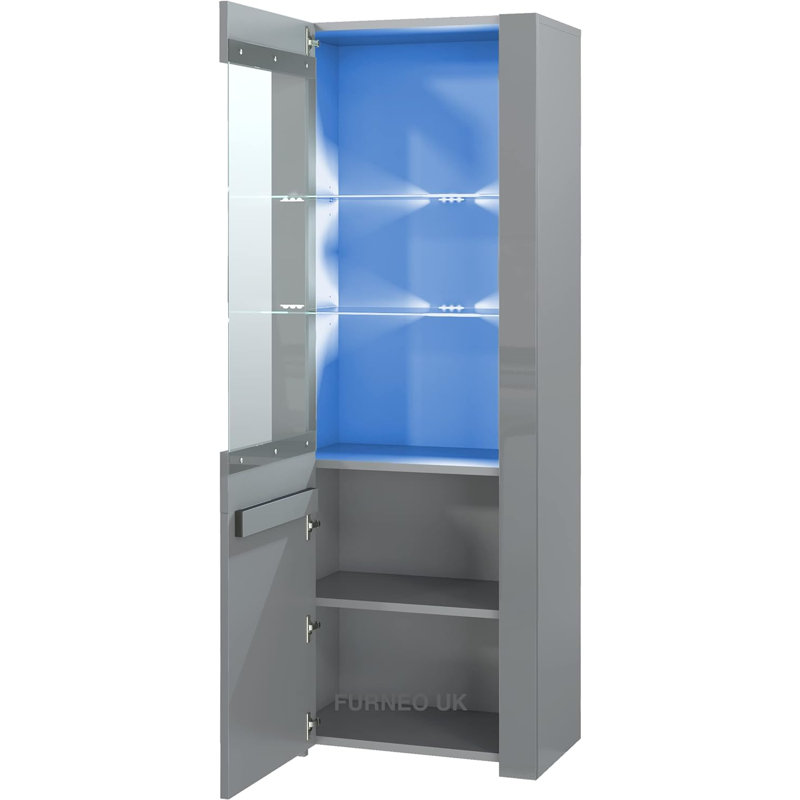 Milano Display Cabinet, Blue