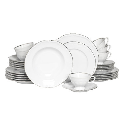 Maria Theresia Porcelain China Dinnerware Set 30 Piece - Service for 6