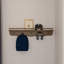 Liberty 31" Wall Shelf with Hooks-1500777057