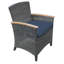 Bella Wicker Outdoor Dining Armchair-65091714-65091717
